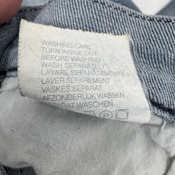 Pepe Jeans Womens 24 (25x32 ACTUAL) Blue Denim Low Rise Light Wash Vintage - Picture 7 of 8